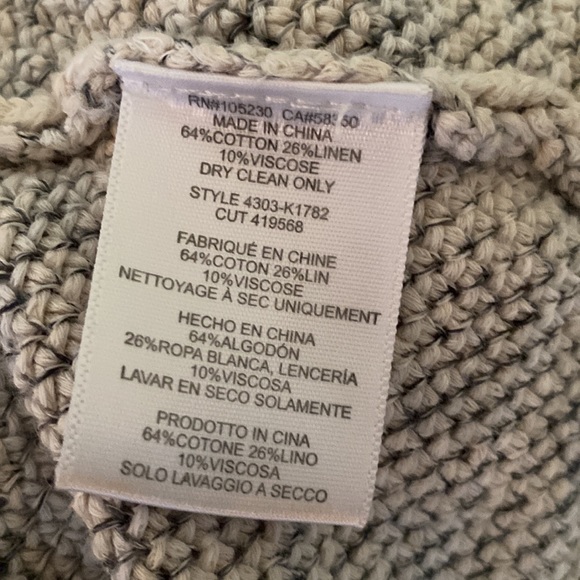 Joie Phillsa Fringe Open Front Cardigan in Smoky Mulit - M - Picture 11 of 13